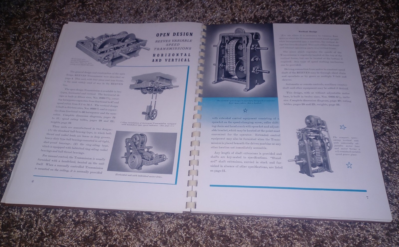 1942 Reeves Speed Control Parts Catalog Manual W company Letter MACHINIST TOOLS