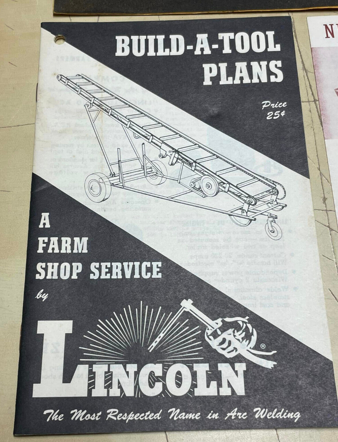 Vtg 1950s Lincoln Electric Brochure Bundle Directory Build A Tool Plan Welding +