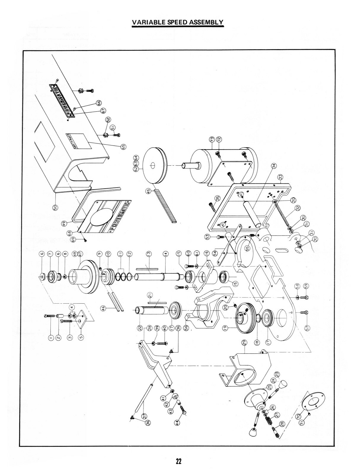 Powermatic 1200 20″ Drill Press Maintenance & Parts List Manual #1663