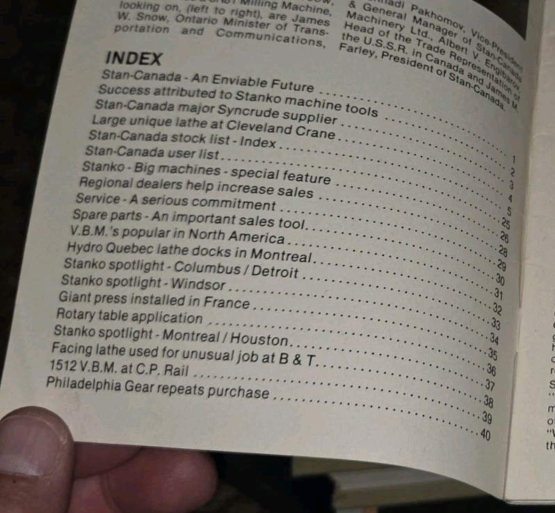 STANKO MACHINE TOOL NEWS STAN CANADA MACHINERY Book MACHINIST Company Info PROMO