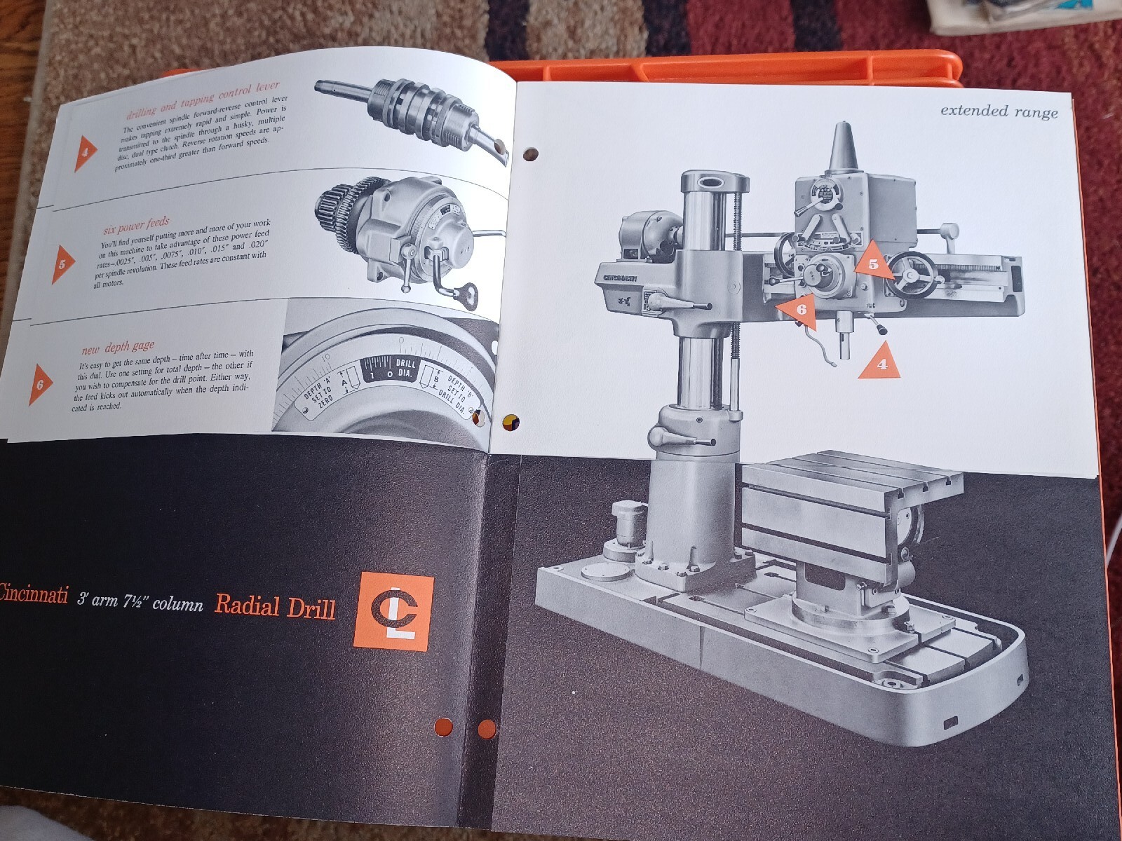 3′ X 7 1/2″ CINCINNATI LATHE AND TOOL COMPANY RADIAL DRILL CATALOG D-133-3 Book