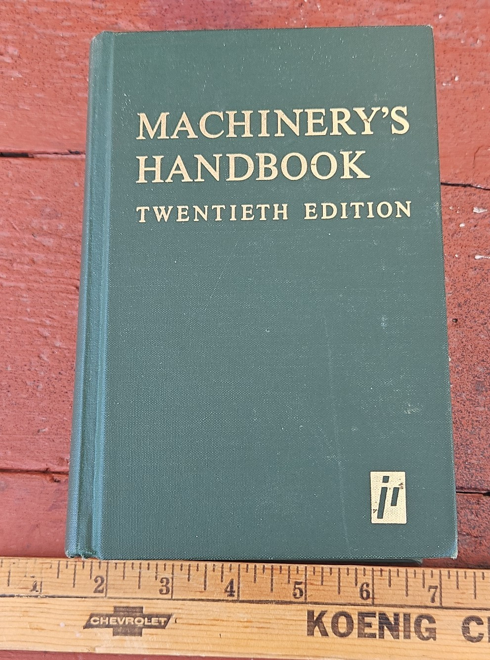 Machinery’s Handbook 20th Edition Second Printing 1976 STUDENT EDITION