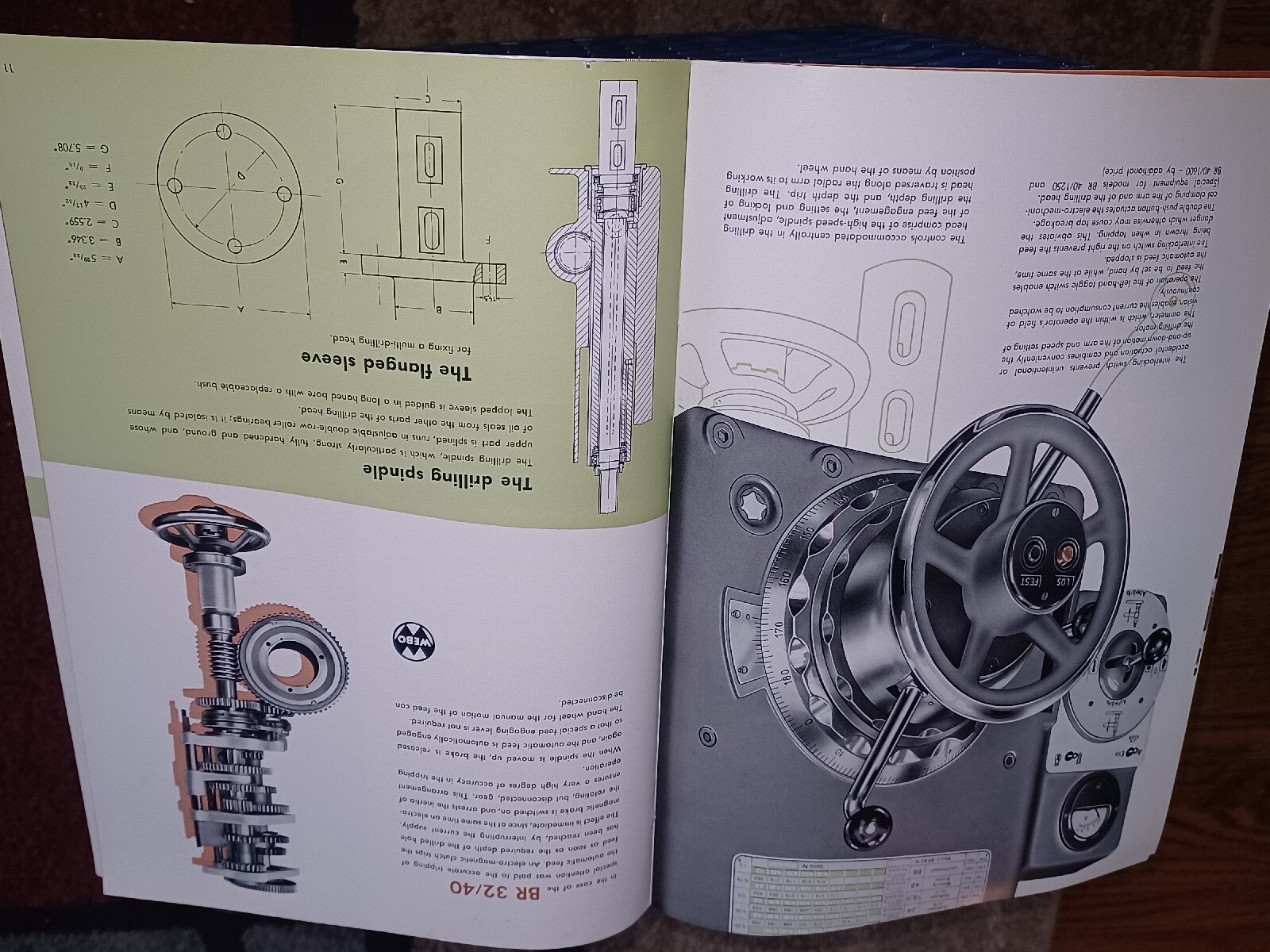 Radial Drilling Machine Tool Catalog WEBO GERMANY Model BR32 BR40 Book MACHINIST