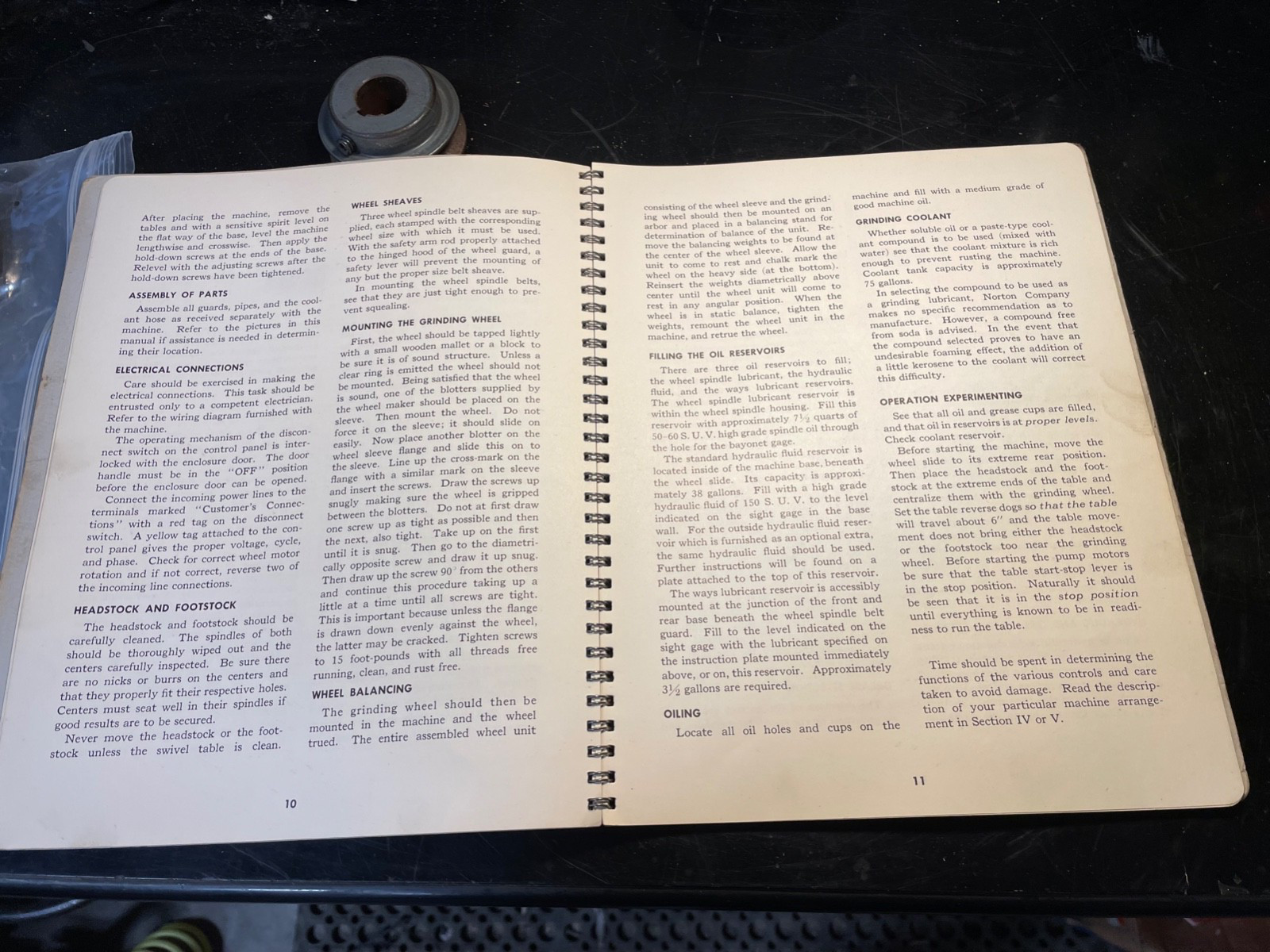 Norton 10″ Type CTU & 14″ Type LCTU Cylindrical Grinding Machines Manual