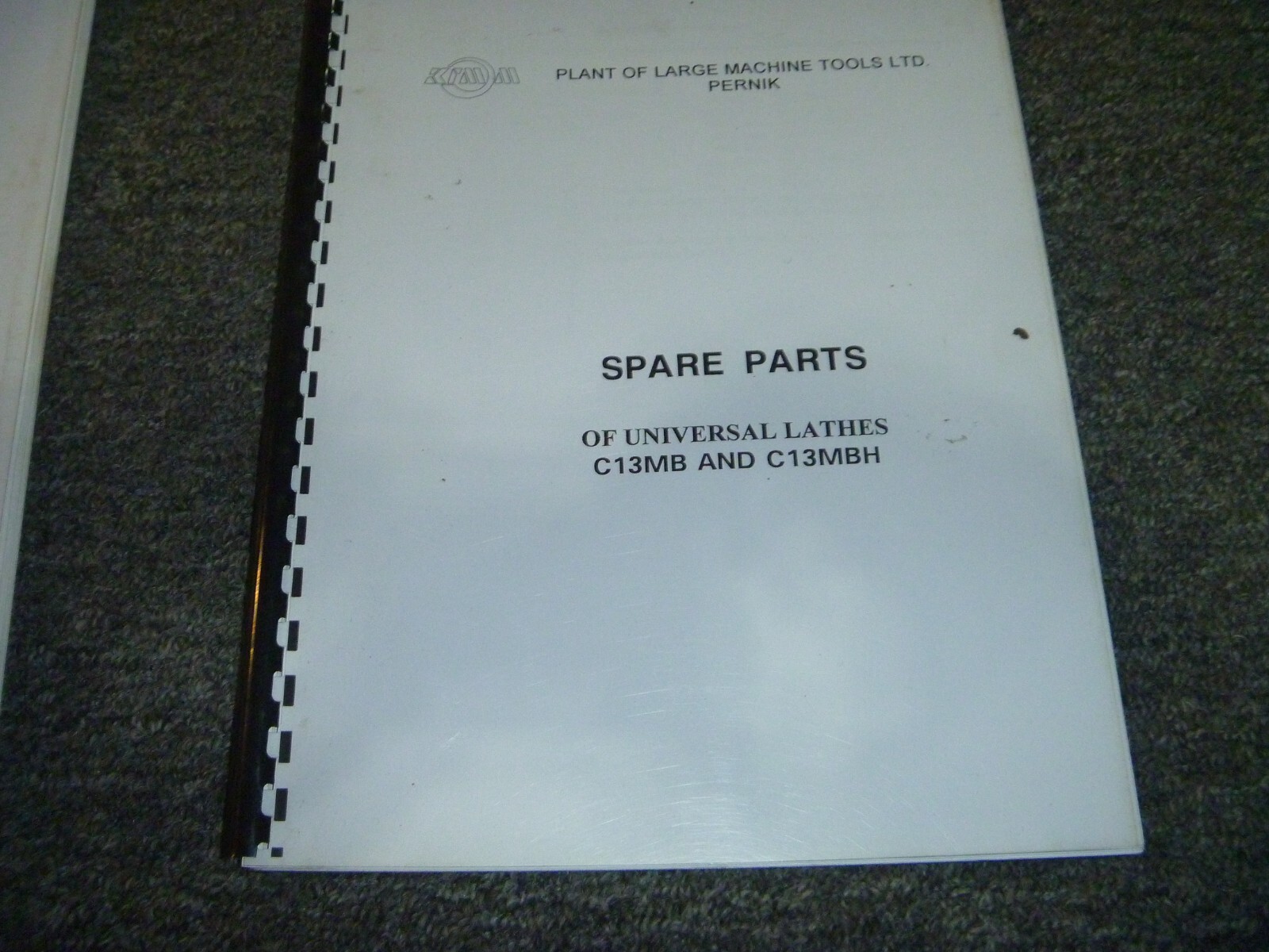 Lion Models C13MB & C13MBH Universal Lathe Parts Catalog Manual