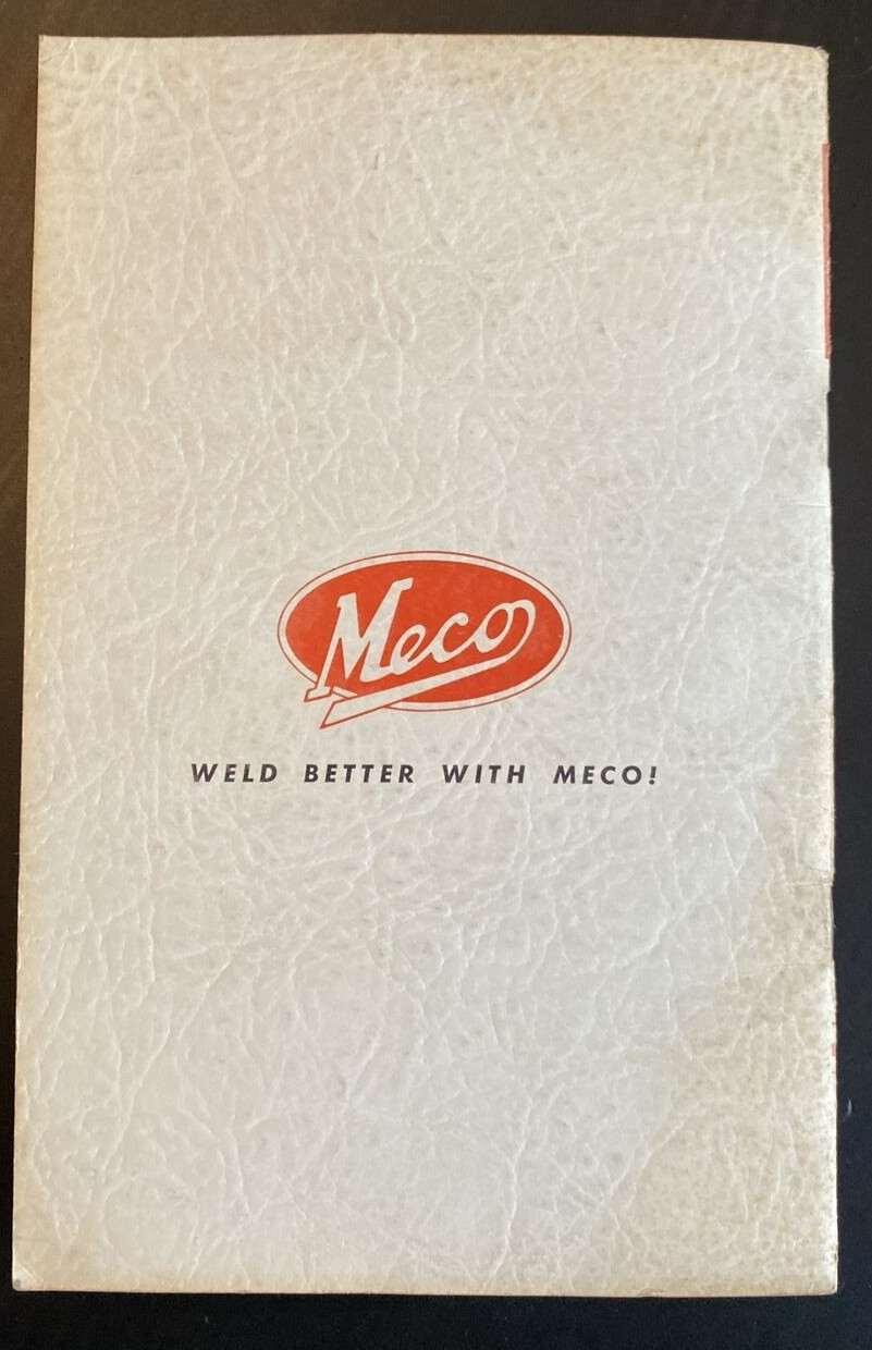Vtg 1930 MECO Instruction Manual No 1 Welding Cutting Lead-Burning 40pgs 8.5×5.5