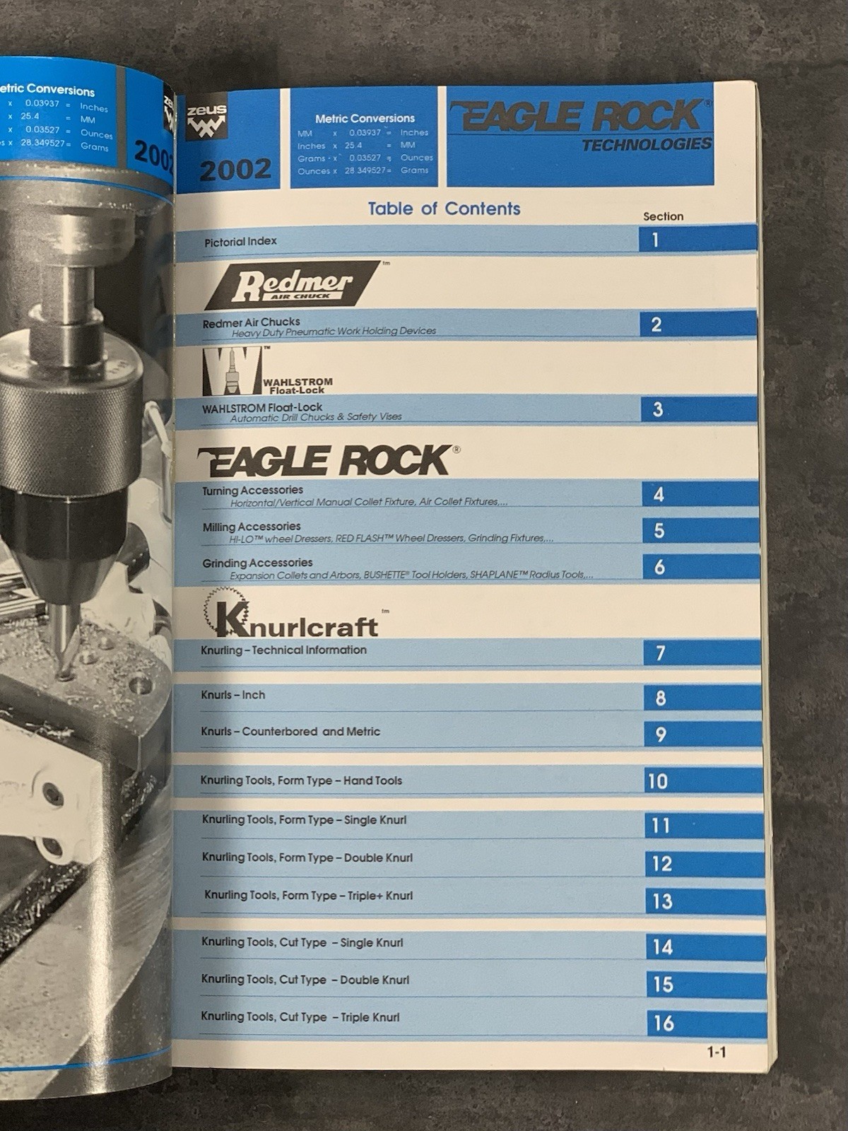 Eagle Rock Technologies Knurling Tooling Zeus Knurlcraft Catalog Tech Info 2002