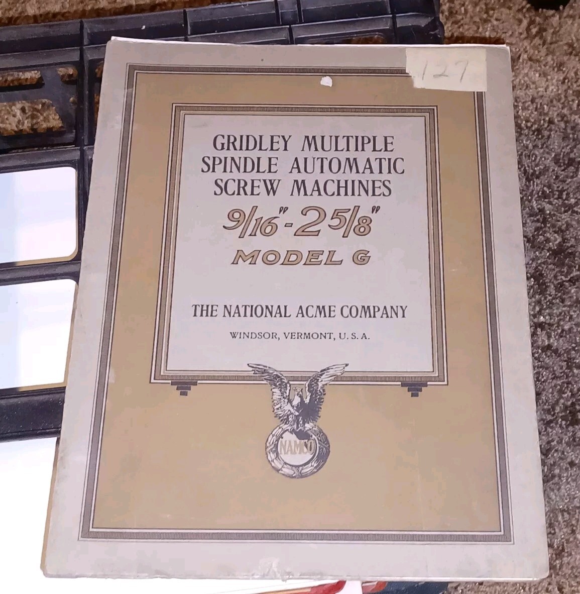 NATIONAL ACME Catalog GRIDLEY AUTOMATIC Model G Multiple Spindle Screw Machines!