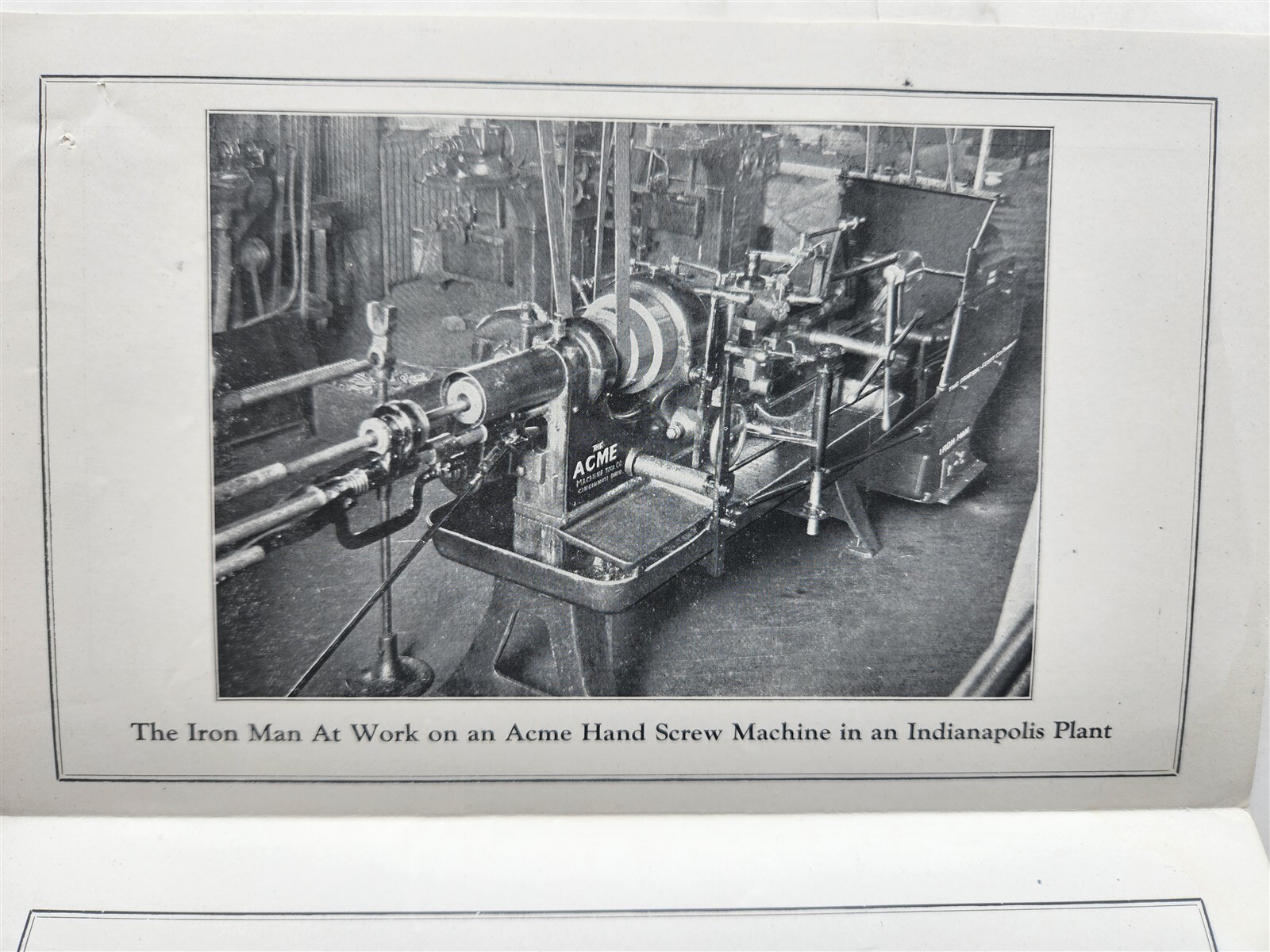 1930’s Pearson Scott Co. Iron Man Hand Screw Machine Advertising Brochure