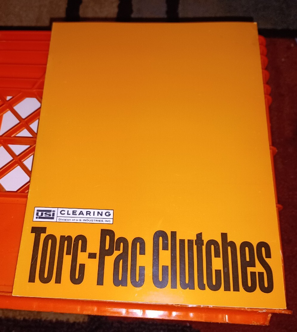 USI US U.S. Industries Inc CLEARING TORC-PAC CLUTCHES SALES CATALOG BOOK BOOKLET