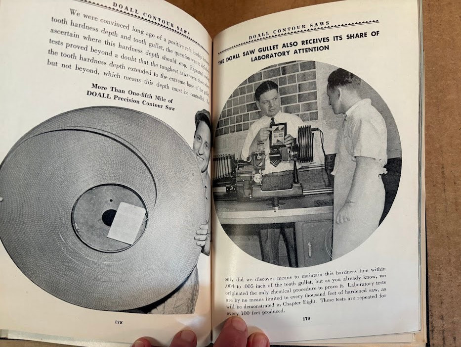 Vth Doall Service Co Manual c1943 10th Edition Contour Saws Catalog Machine Tool