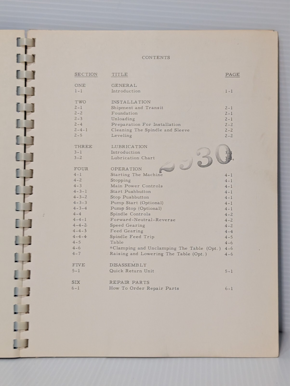 Giddings & Lewis Production Upright Drilling Machines General Instruction Manual