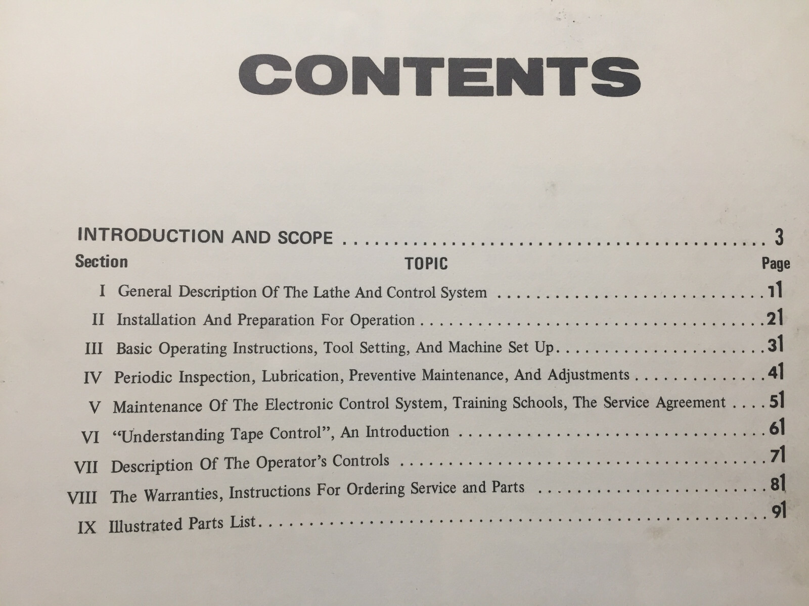 Operator & Service Manual for American Tool Works 2514S 3220S 3220W 4025W Lathes