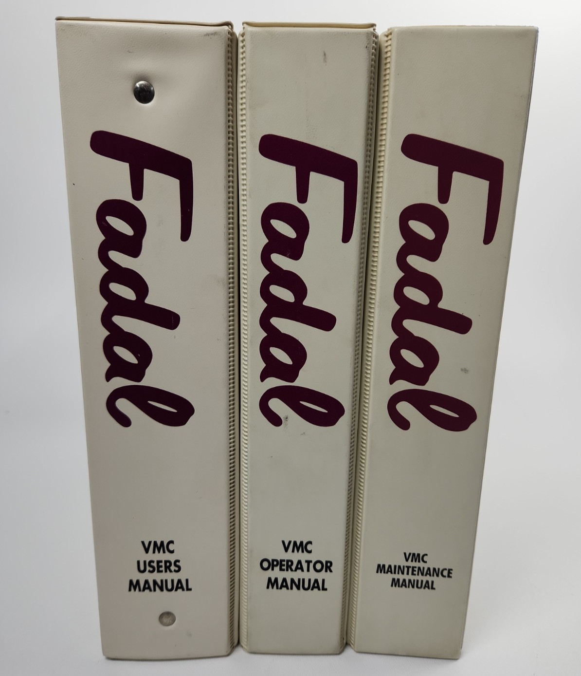 Fadal VMC CNC Manuals 1995 1996 Operator Maintenance User Set 3 Vertical Mill
