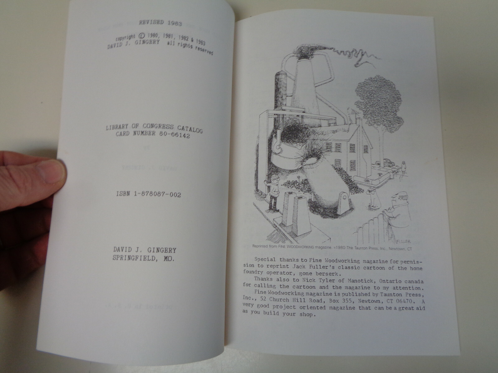 The Charcoal Foundry 1983 Metalworking Shop from Scrap Casting Mold Recycle