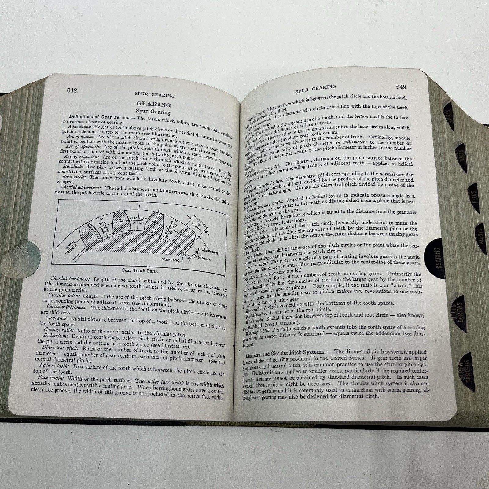 Machinerys Handbook 14th Edition The Industrial Press 1950 Machinist Book Tabbed