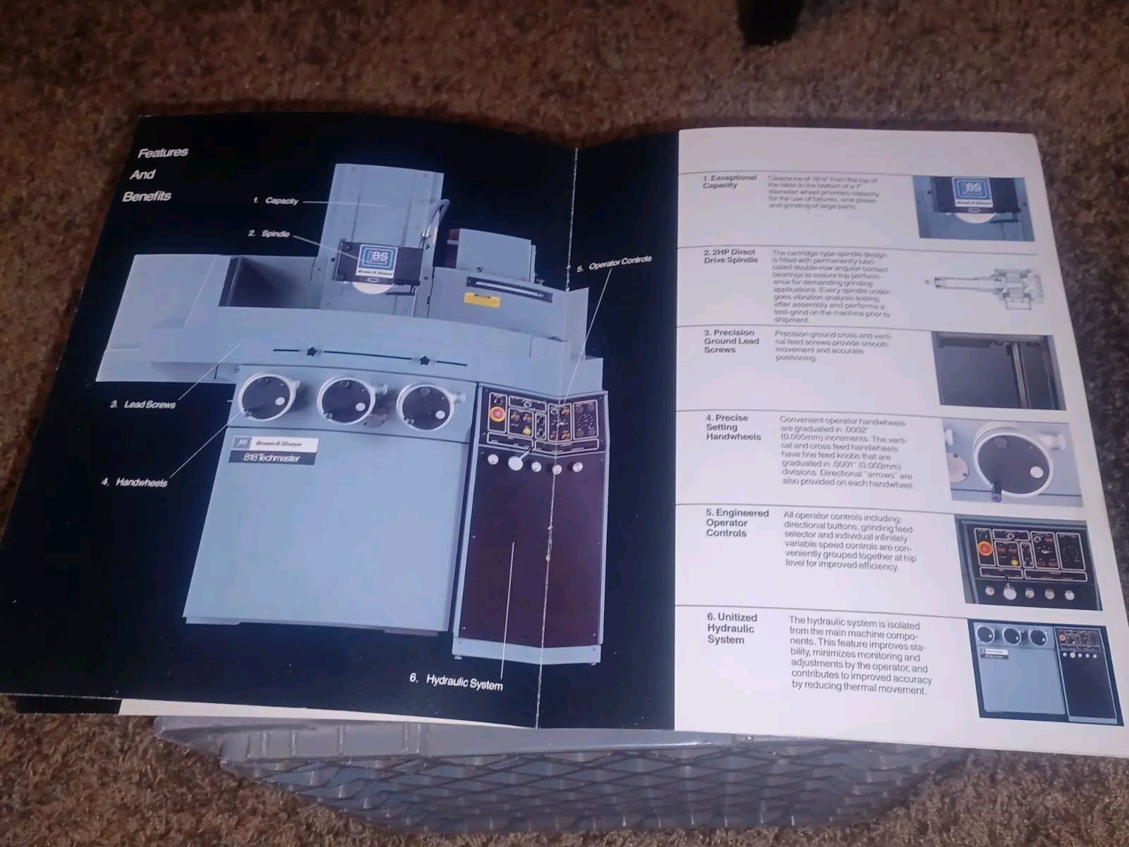Brown & Sharpe Techmaster Surface Grinding Machines SALES CATALOG BOOK BOOKLET