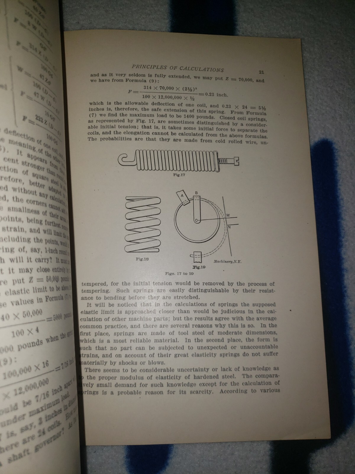 1910 Machinery’s Reference #58 Helical & Elliptic Springs Paperback Guide