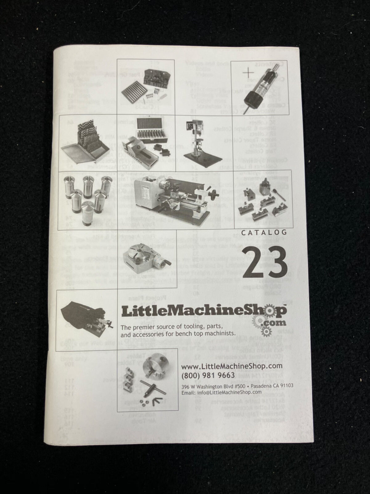 LITTLE MACHINE SHOP SALES CATALOG NO.23 WITH PRICING FOR BENCH TOP MACHINISTS