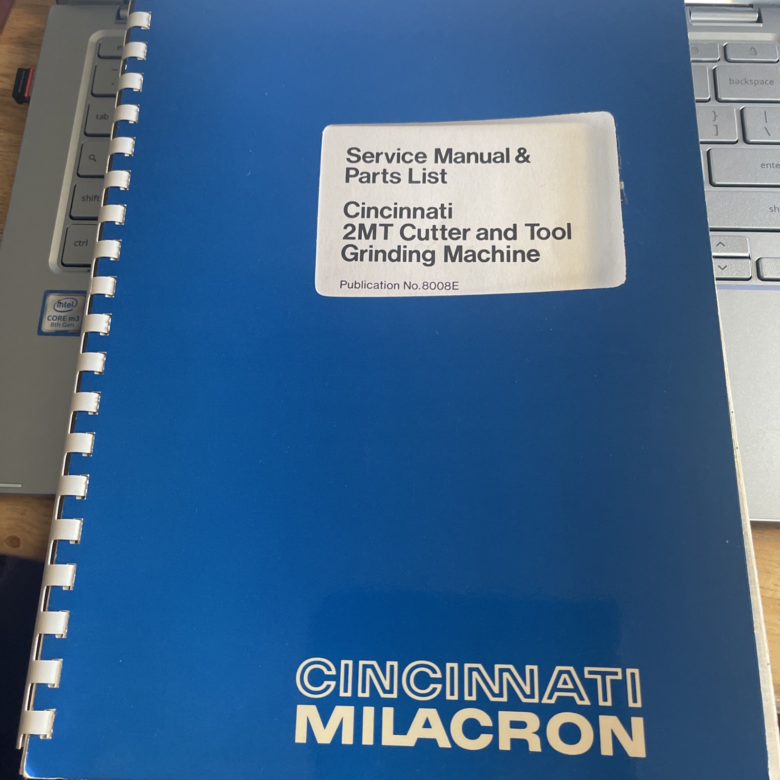 SERVICE MANUAL PARTS LIST Cincinnati milacron 2MT Cutter Tool Grinding Machine