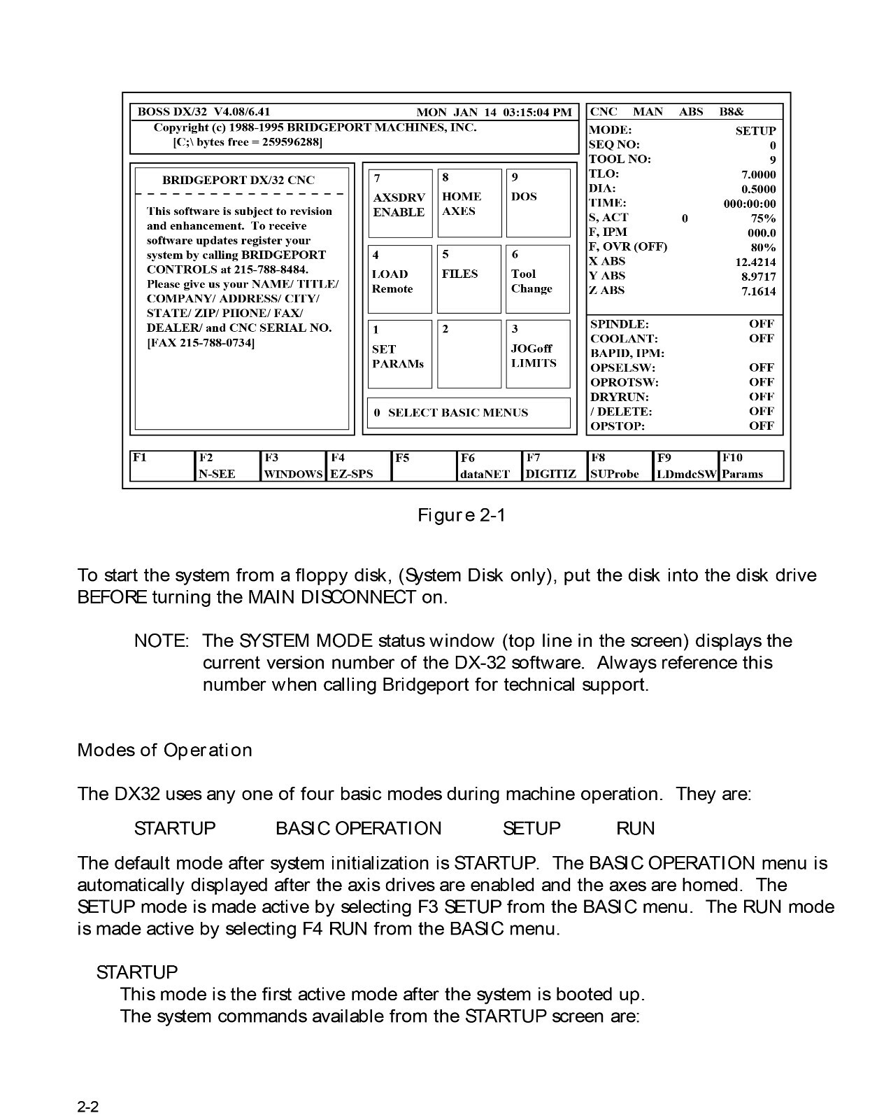 Bridgeport Vertical Machining Center DX32 CNC Operator Manual #2105