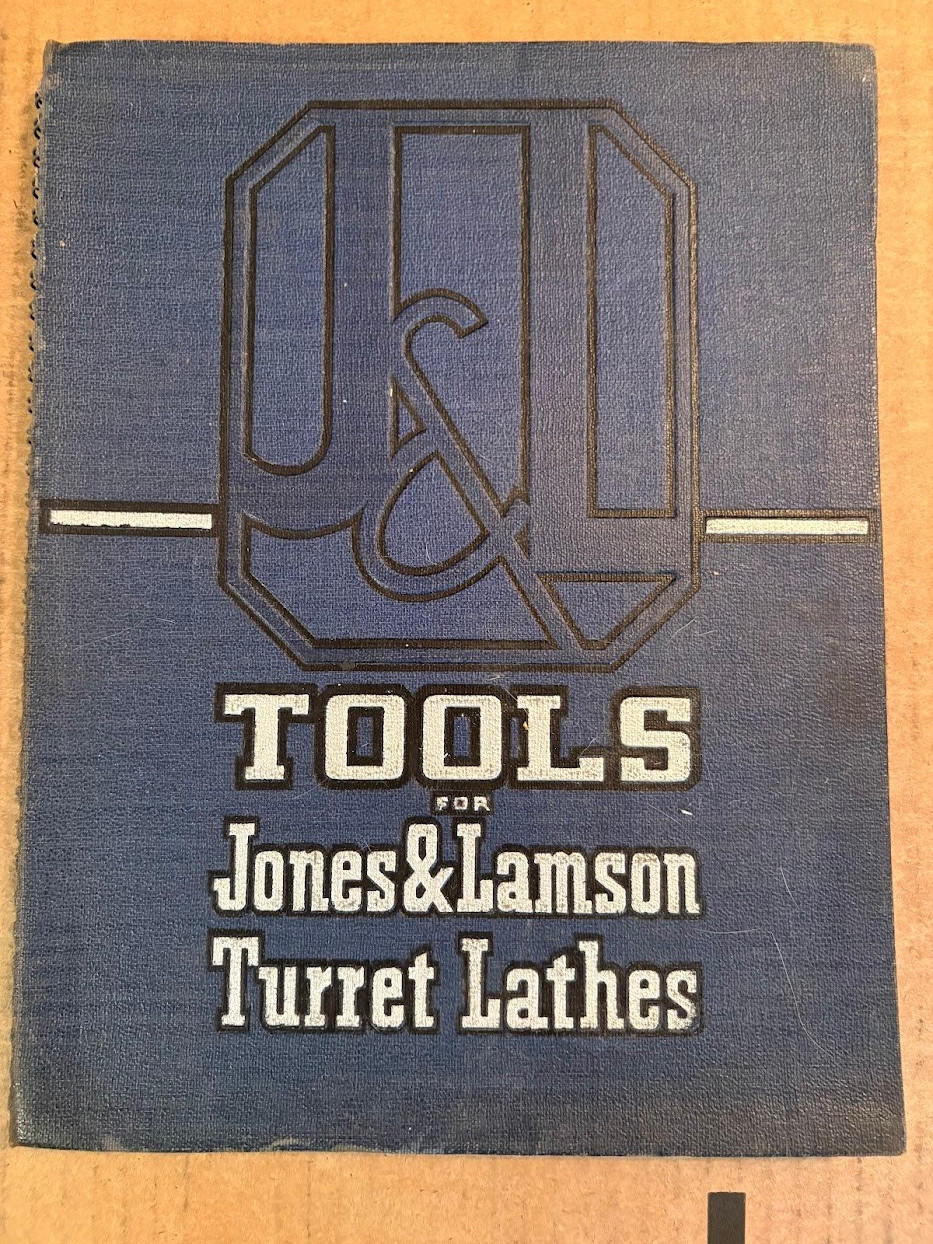 Vth Jones & Lamson Catalog No. 47-454-7M Machine Tools Turret Lathes Spec Manual