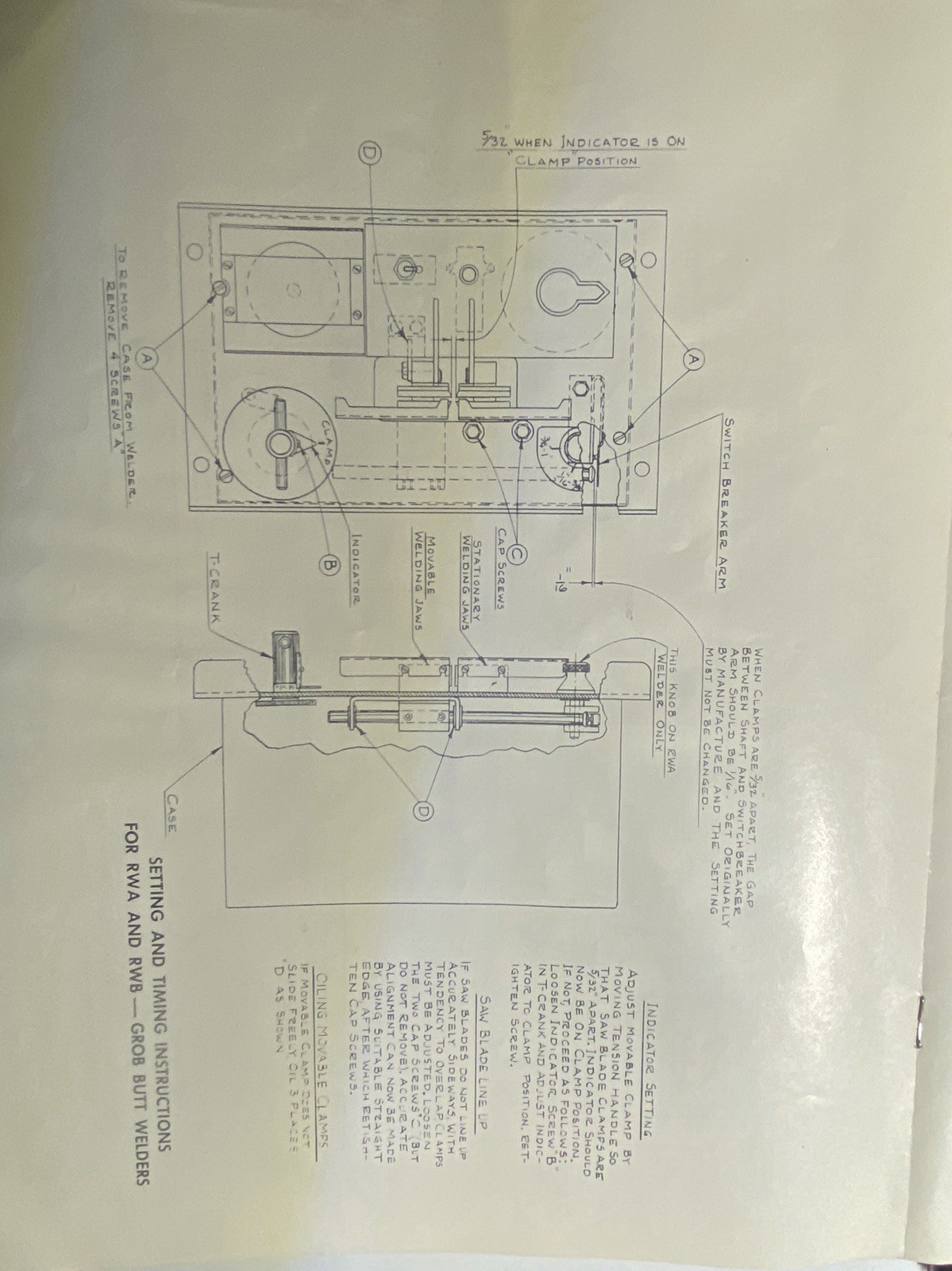 Original DoAll Model ML Band Saw Operation Manual And Blade Welder Manual.