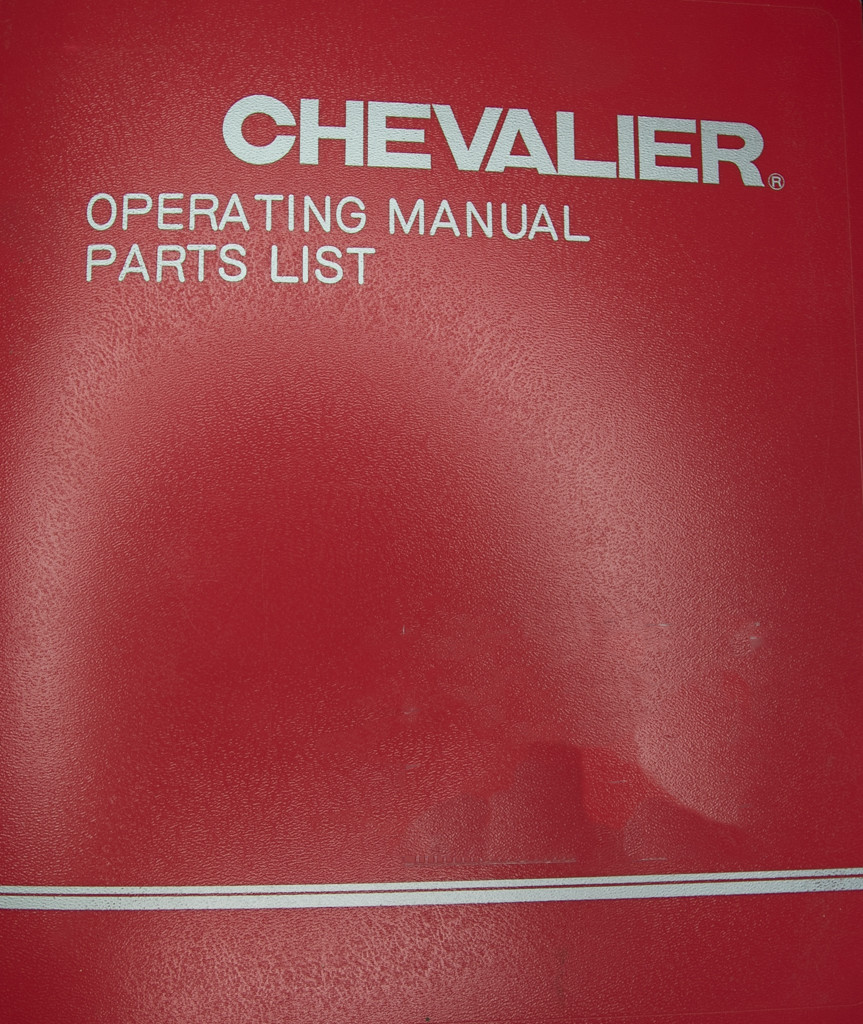 Chevalier FSG 1224AD, 1228 1236 1628 1632 1640 Grinder Operations & Parts Manual