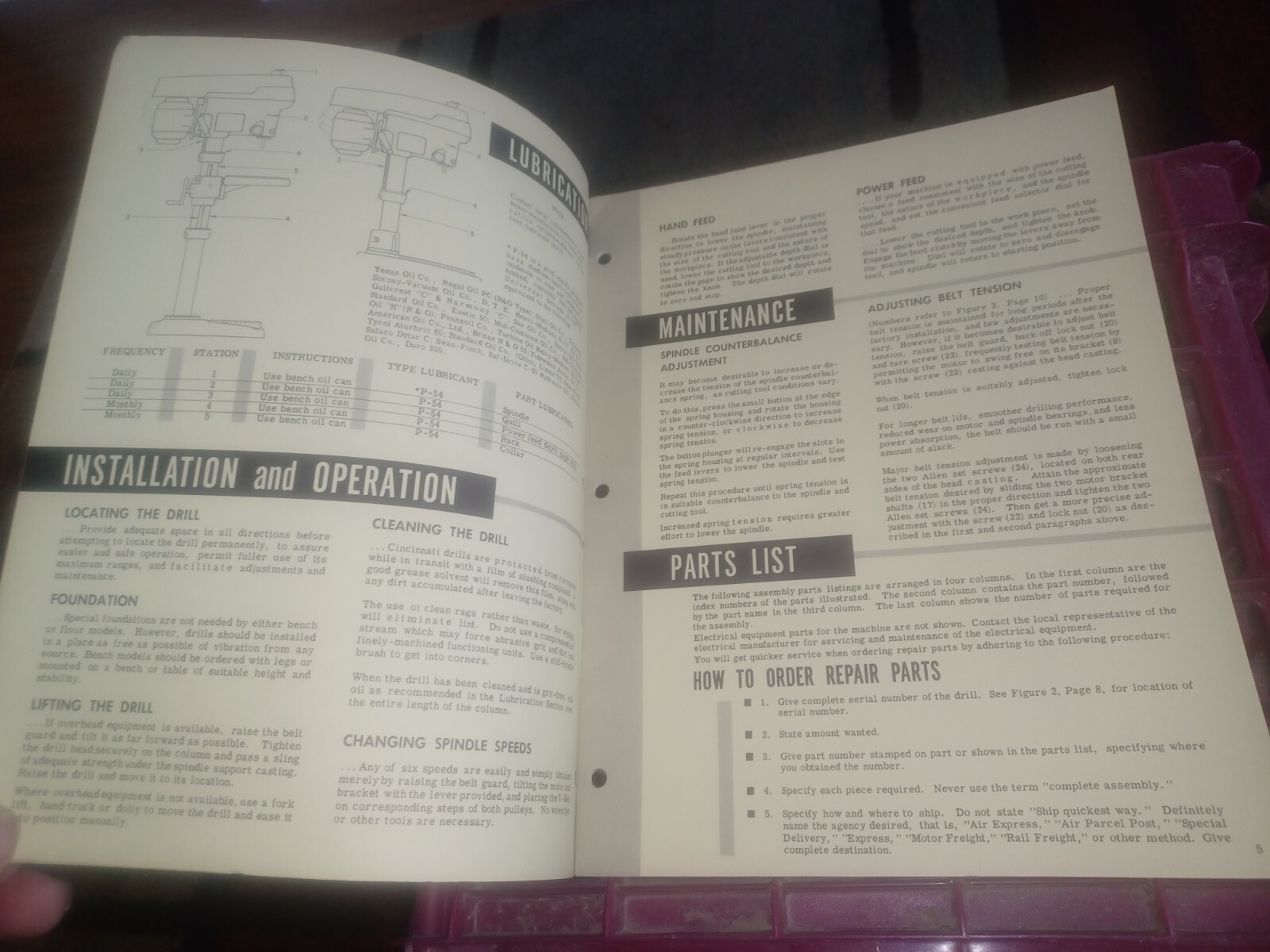 CINCINNATI LATHE TOOL COMPANY 18″ ROYAL DRILLS LE sales Catalog Booklet 1955 VTG