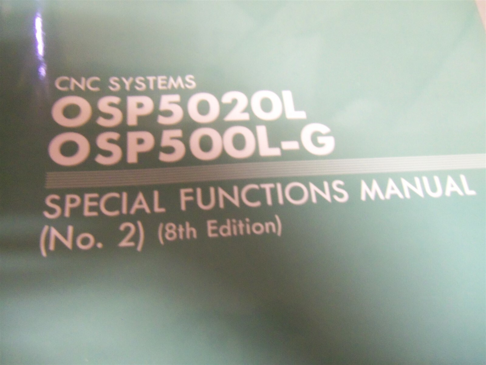 Okuma OSP5020L/OSP500L-G Special Functions Manual 8th Edition #170