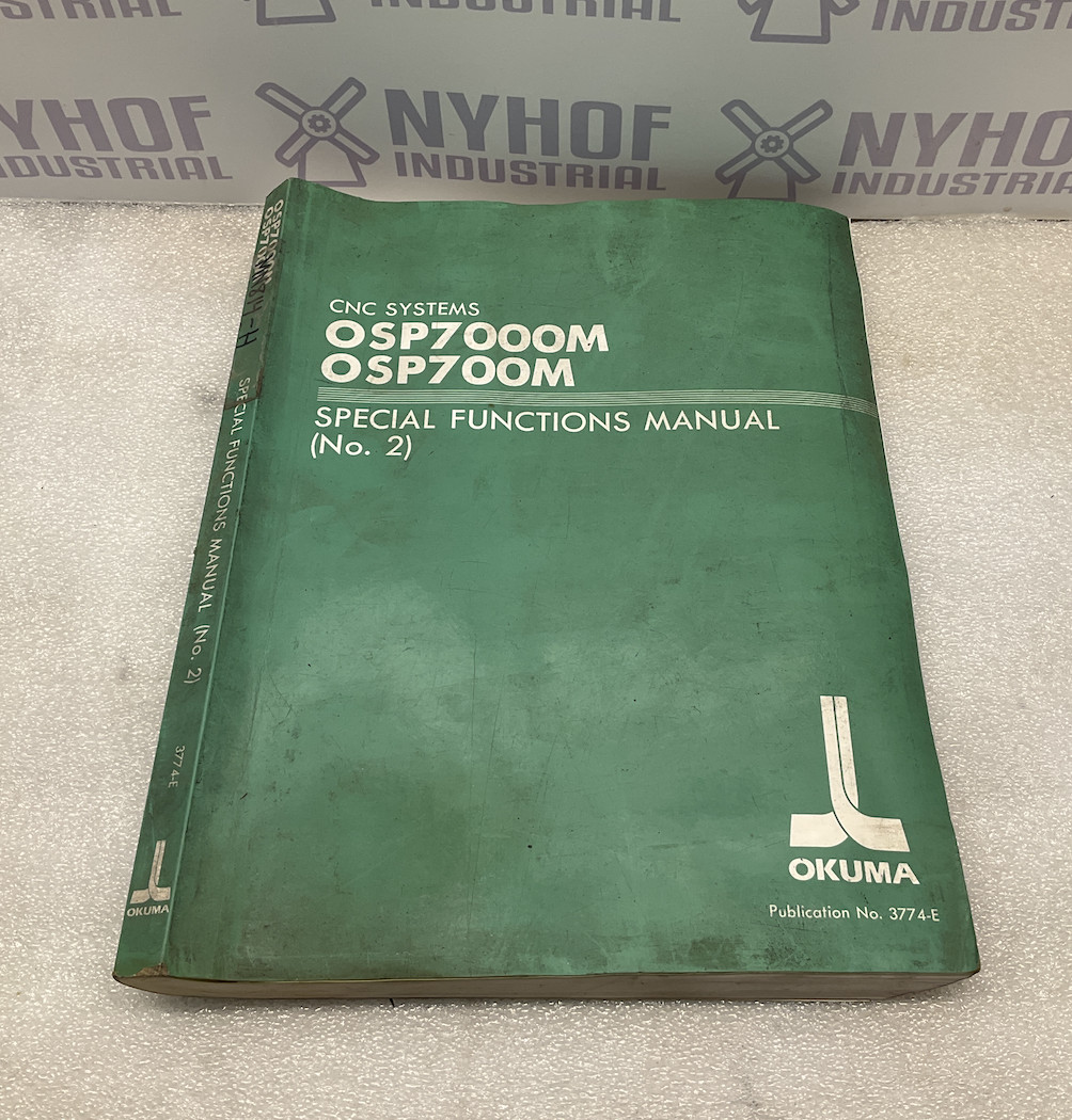 OKUMA OSP700M INSTRUCTION MANUAL 3774-E CNC BOOK MANUAL-Used