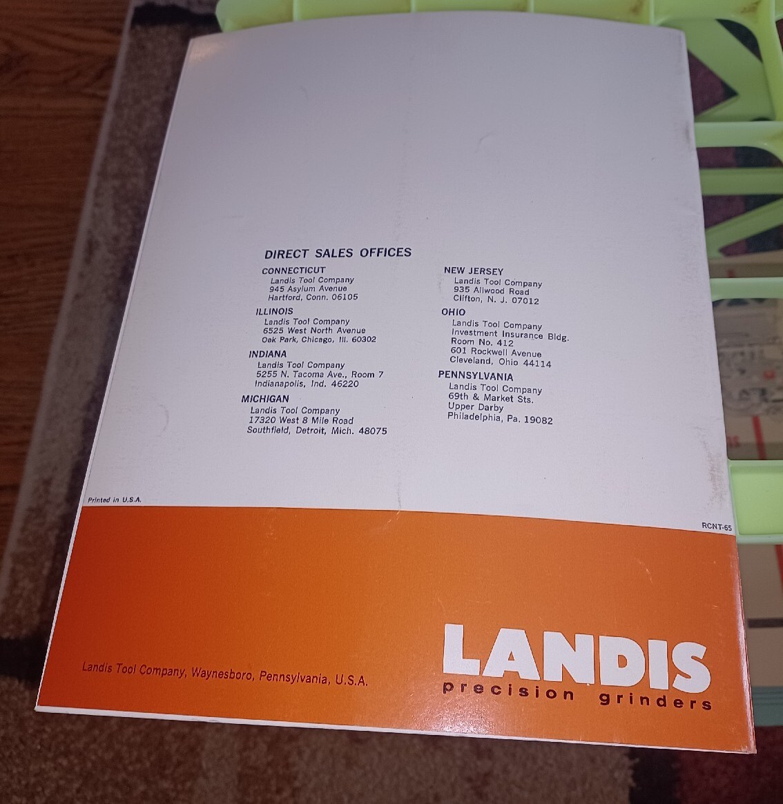 LANDIS PRECISION CENTERLESS GRINDERS MACHINES BOOK CATALOG Teledyne MACHINIST