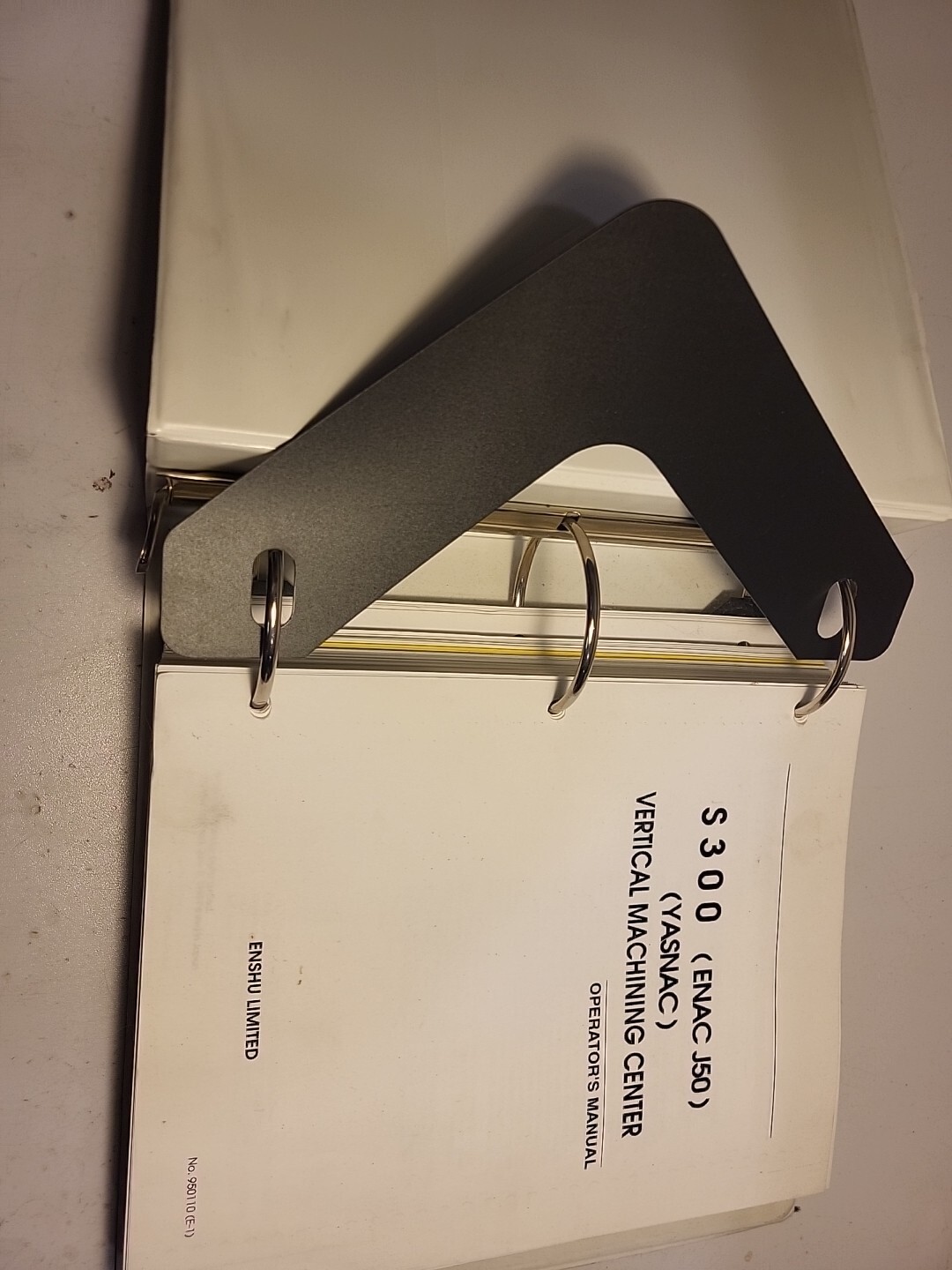 Enshu VMC S300 Yasnac J50 Operators Manual