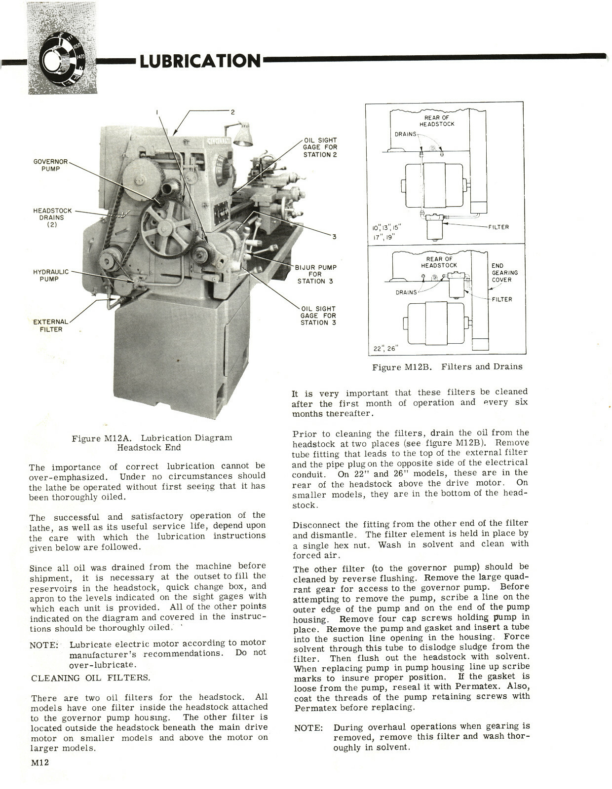 Cincinnati LR Hydrashift Lathe 10″ to 26″ Op, Service & Parts List Manual #1559