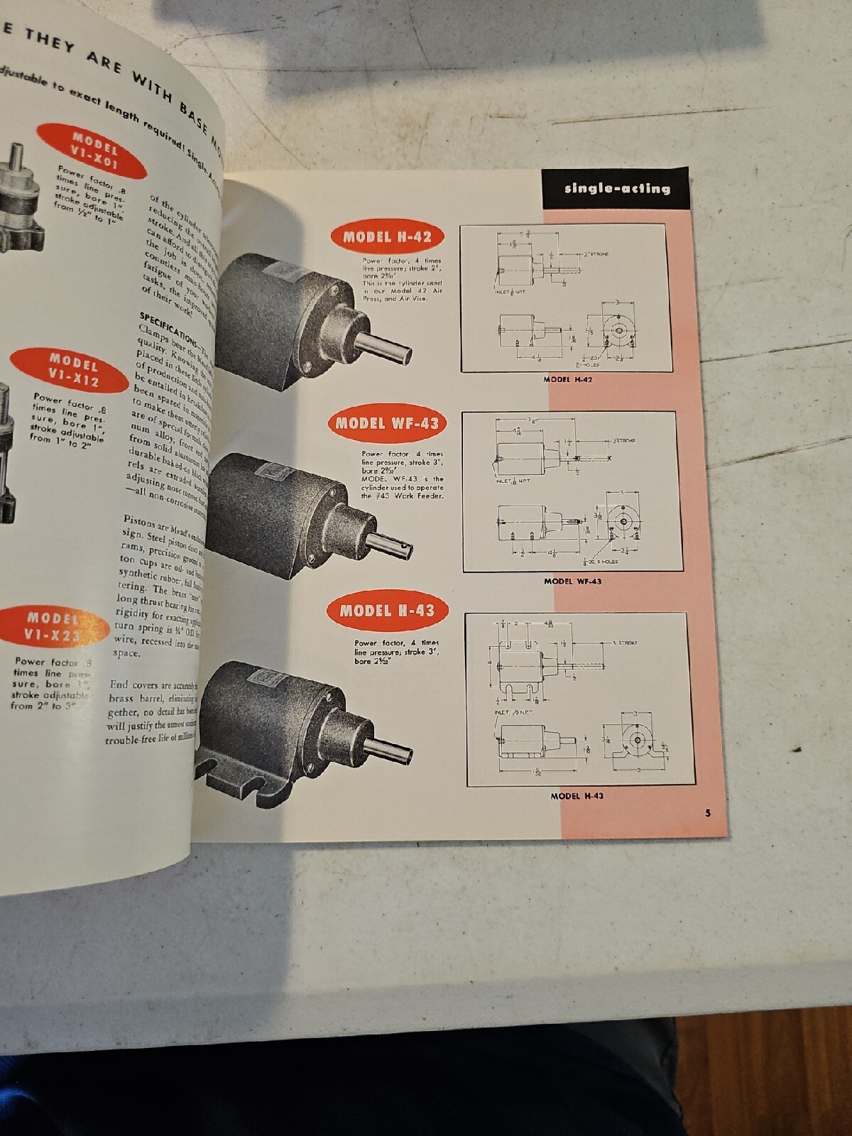 Vintage MEAD Industrial Air Power Catalog 1957 Valves Rotary Air Feeder 53 pgs