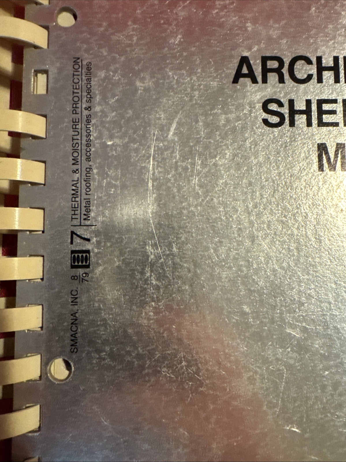 Vintage SMACNA Architectural Sheet Metal Manual 3rd Edition 1979 Preowned