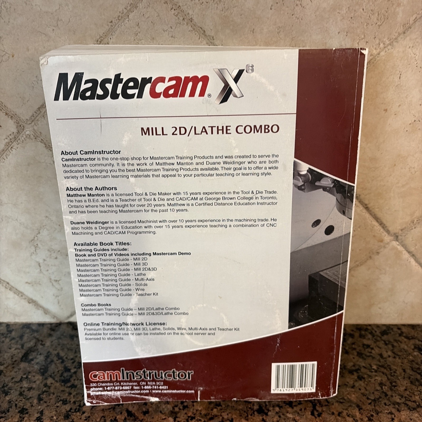 Mastercam Training Guide – LATHE Published 2011 From CamInstructor – very nice!!