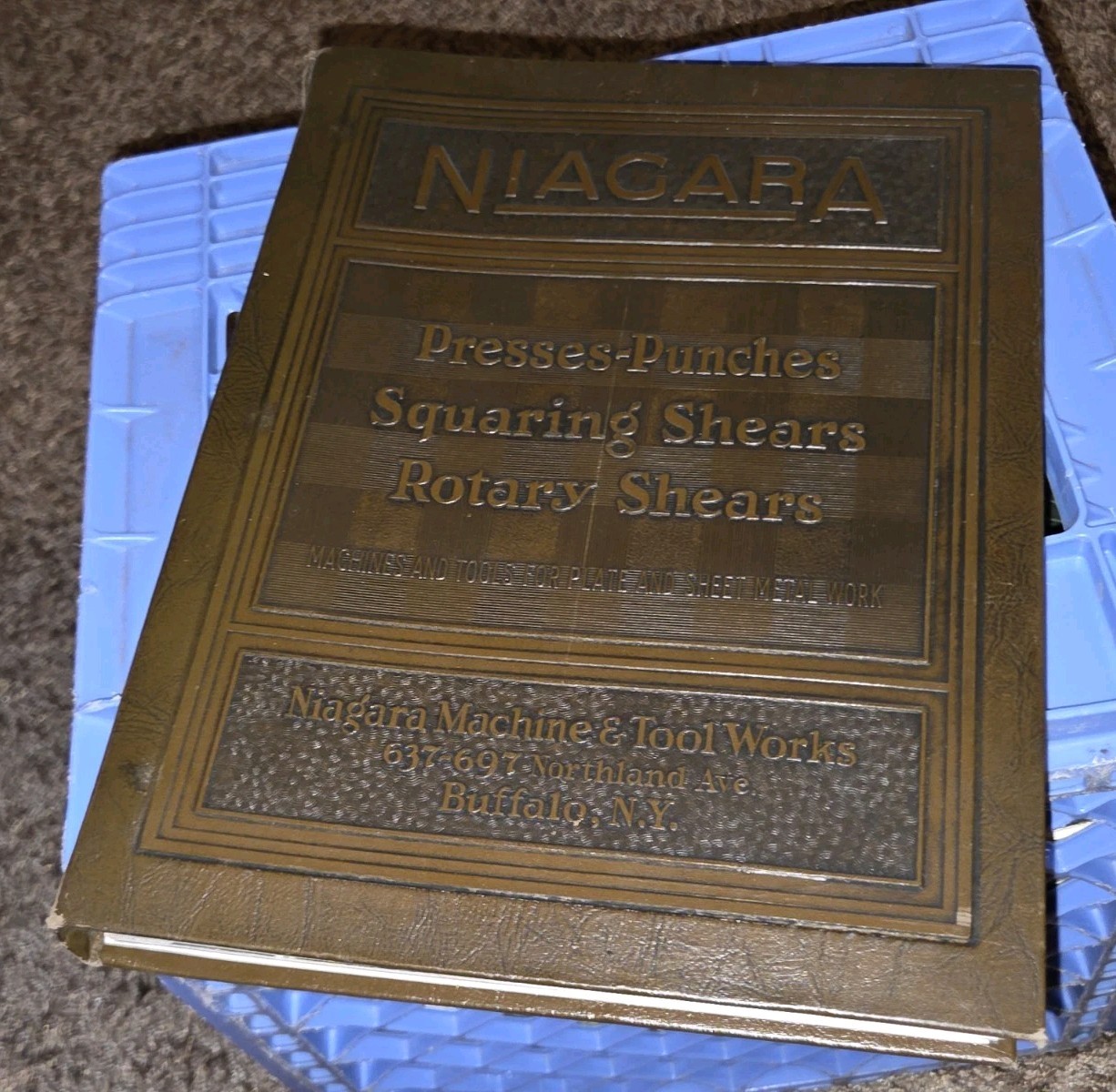Niagara Machine Tool Works Sales Catalog book PRESSES PUNCHES SHEARS Machinist.