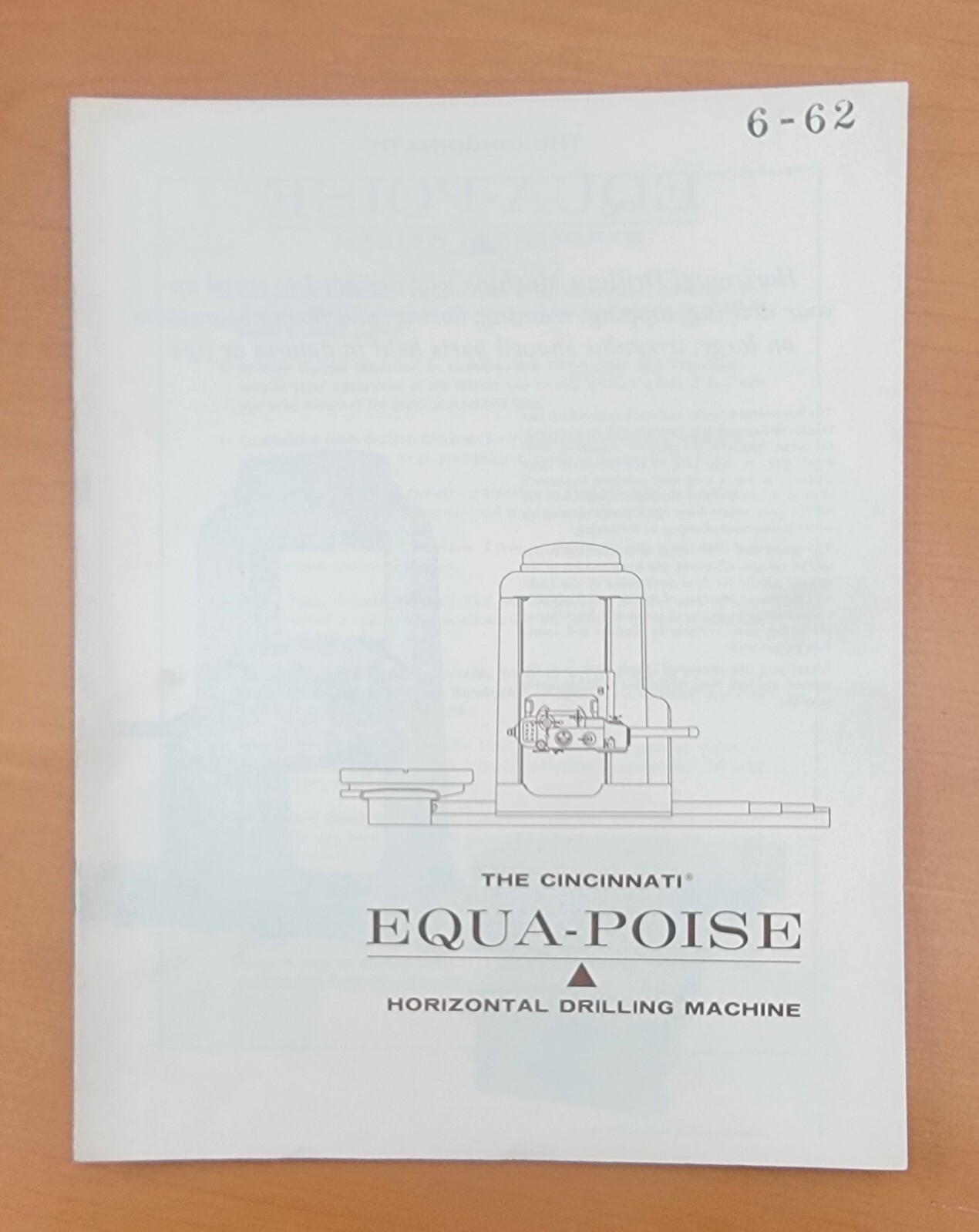 Cincinnati Milling Machine Equa-Poise Horizontal Drilling Machine Brochure