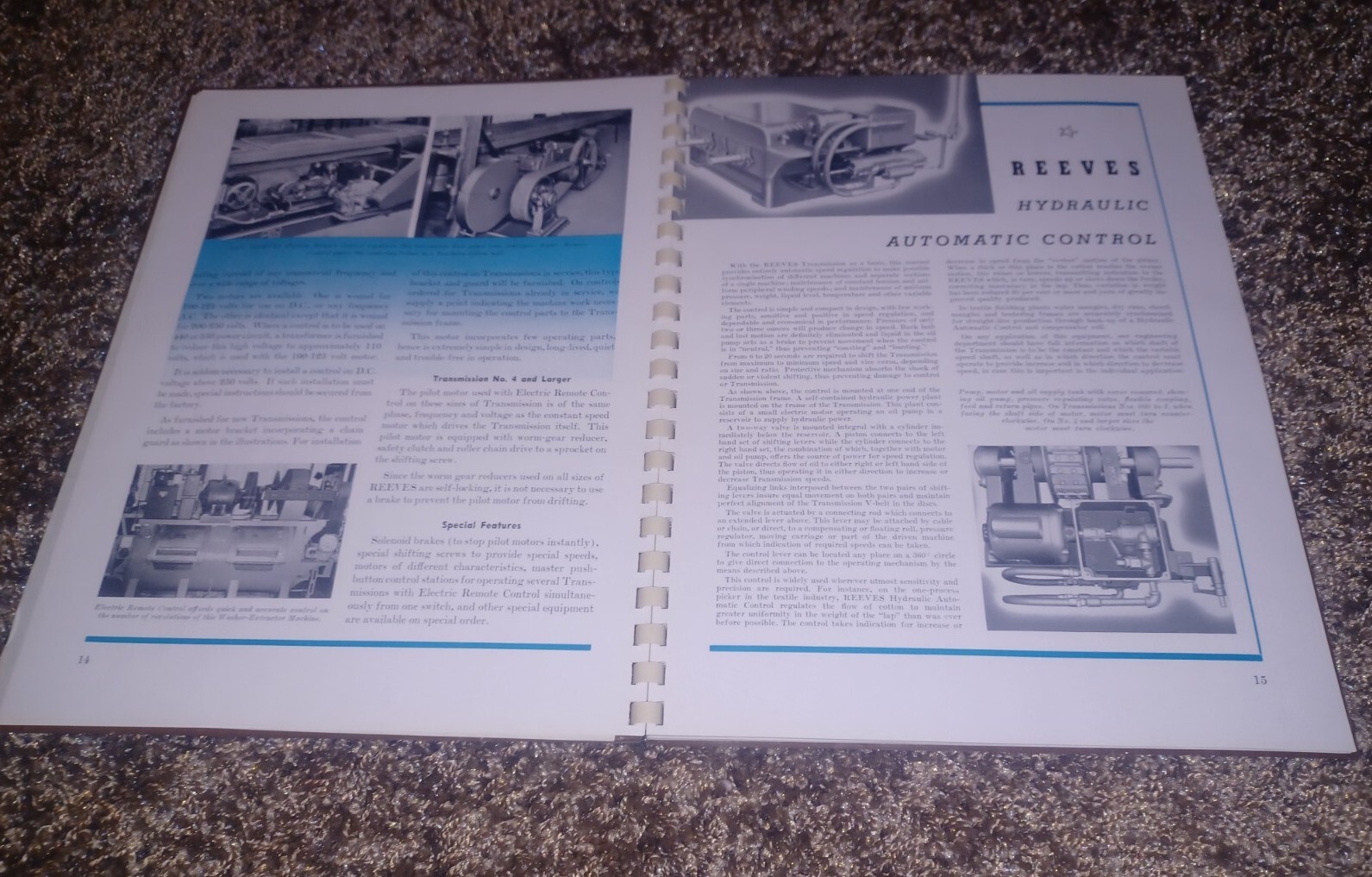 1942 Reeves Speed Control Parts Catalog Manual W company Letter MACHINIST TOOLS