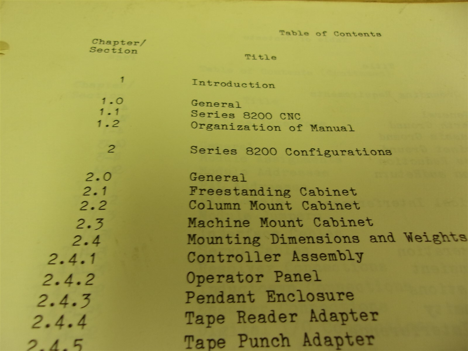 Allen Bradley 8200-4-1 Series 8200 CNC Interface Design Manual “G”
