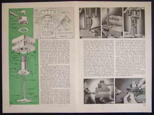 Tool-Post Turret 4 Way 1949 HowTo build PLANS 9-10″ Lathe