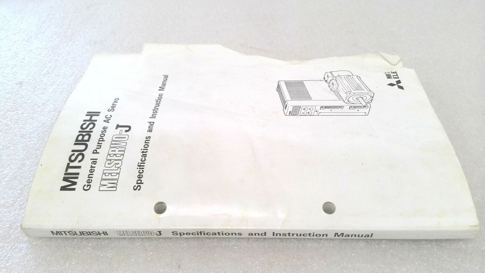 MITSUBISHI GENERAL PURPOSE AC SERVO MELSERVO-J SPECIFICATIONS & INSTRUCTION MANU