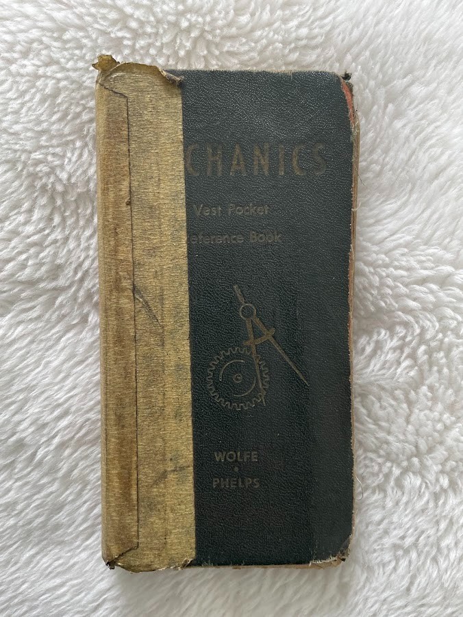 Vtg Mechanics Vest Pocket Reference Book Wolfe Phelps 1945 USA Trade Instruction