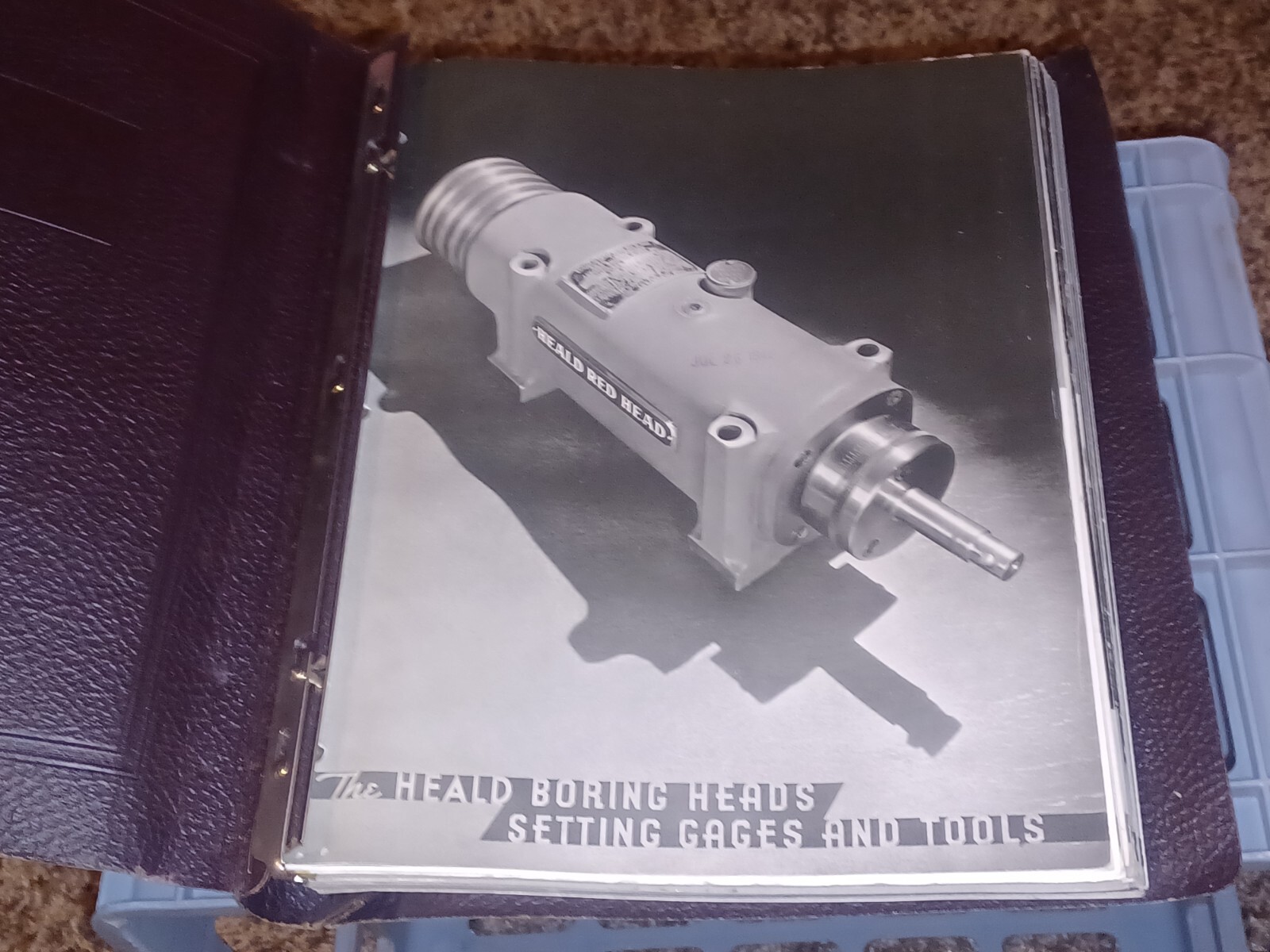 1946 HEALD COMPANY Precision GRINDING MACHINES Sales CATALOG LOT BINDER BOOK