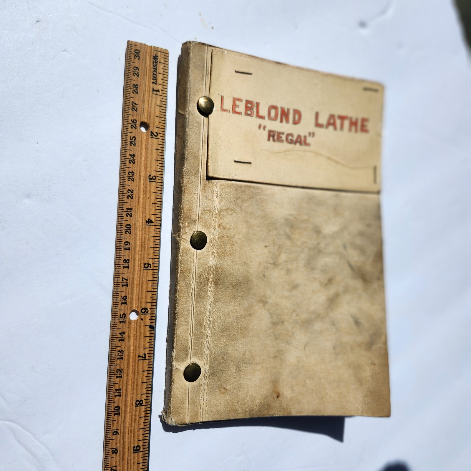 Original vintage 1946 LeBLOND Regal Lathe Manual – Running A Regal