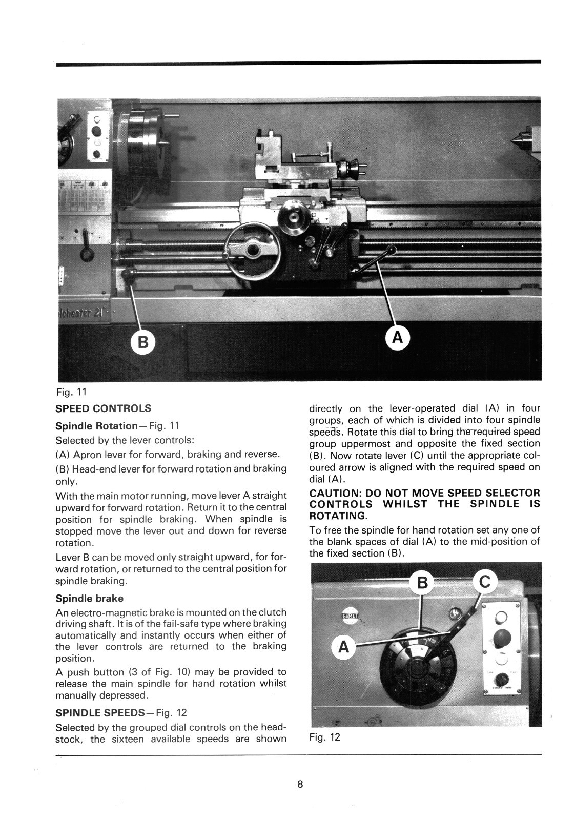 Clausing Colchester 21″ Lathe Instruction & Parts Manual sn: 06025 & up *1223