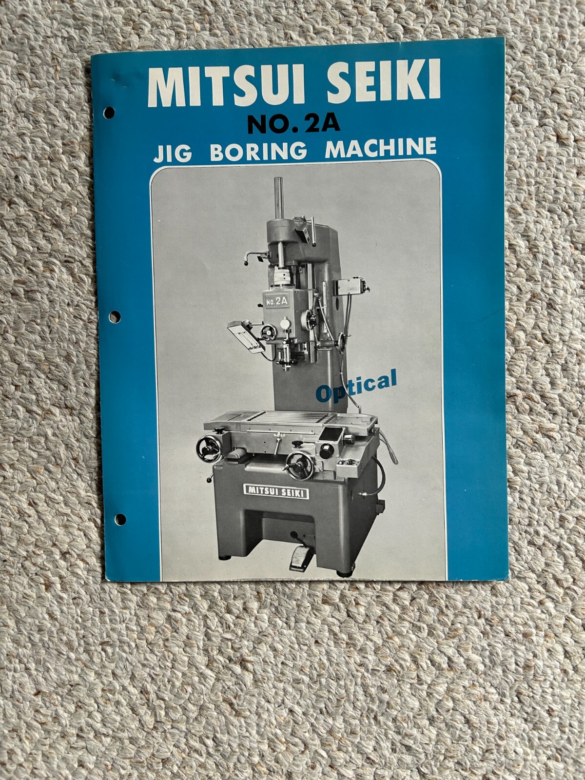MITSUI SEIKI 2A JIG BORING AND MILLING MACHINE SALES CATALOG