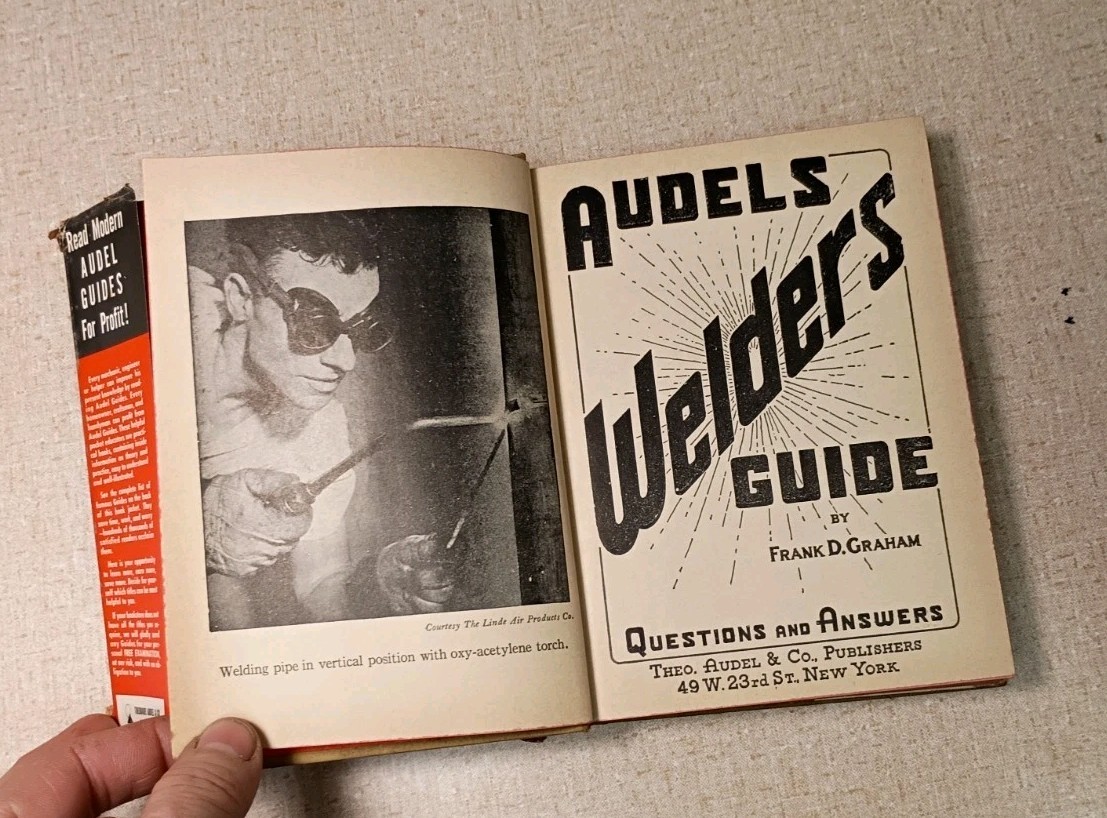 Vintage Audels welders guide welding book