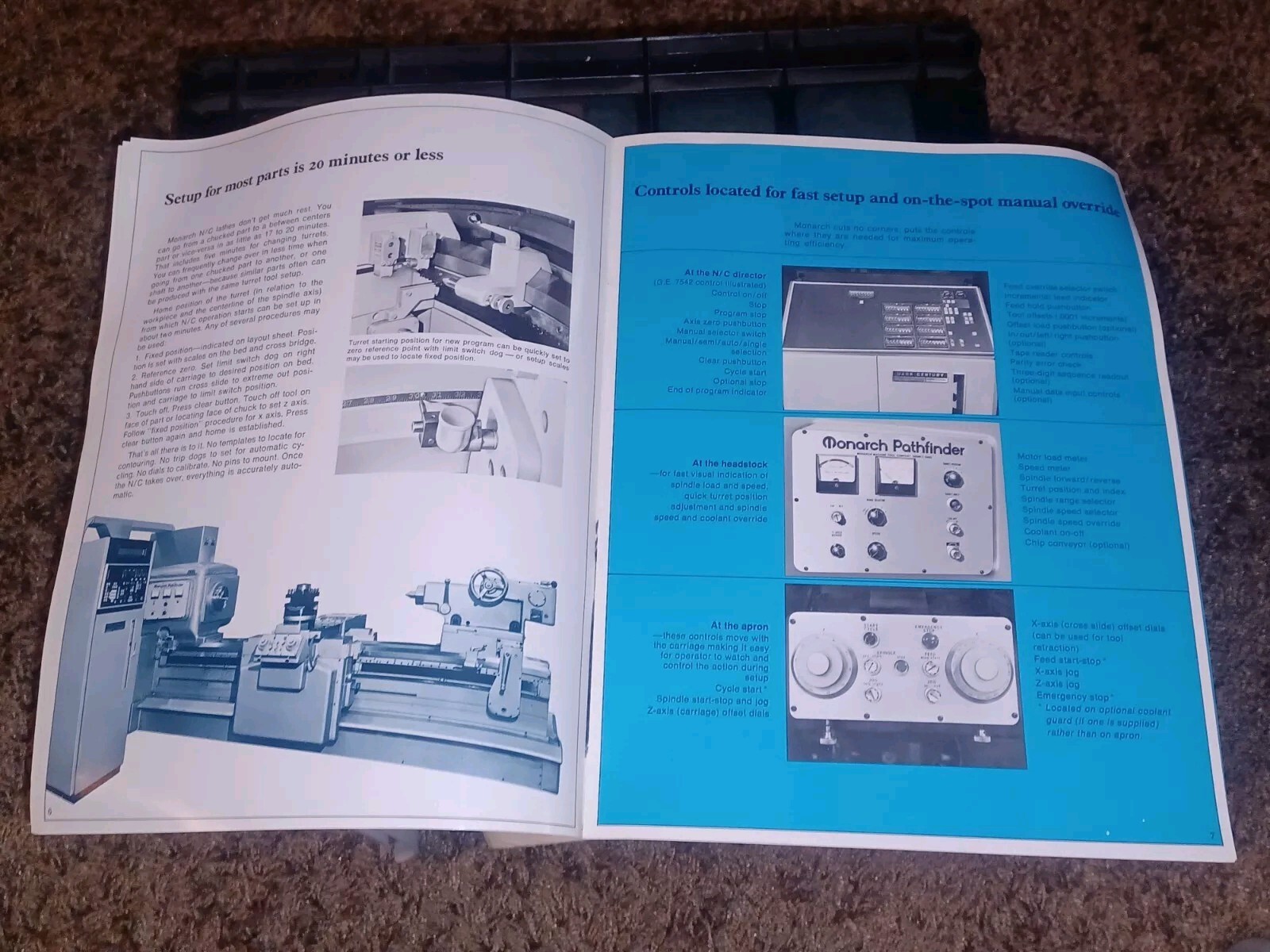 Monarch Machine Tool Catalog Bulletin N/C PATHFINDER LATHE MODELS 20 25 32 40